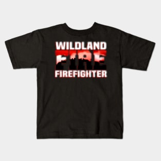 Wildland Fire Rescue Dept Firefighters Fire Uniform Kids T-Shirt